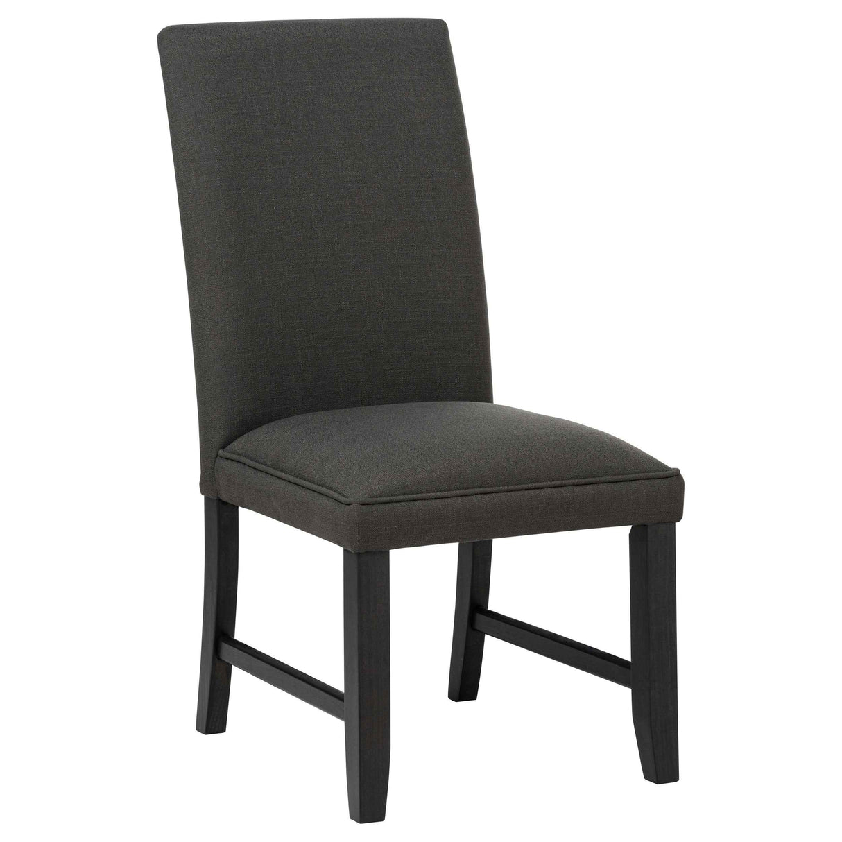 Berning Charcoal Grey Fabric Upholstered Parson Side Chair (Set of 2) by Coaster at Eve Furniture