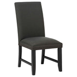 Berning Charcoal Grey Fabric Upholstered Parson Side Chair (Set of 2) by Coaster at Eve Furniture