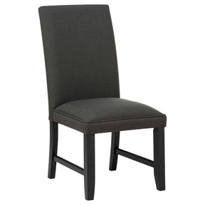 Berning Charcoal Grey Fabric Upholstered Parson Side Chair (Set of 2) by Coaster at Eve Furniture