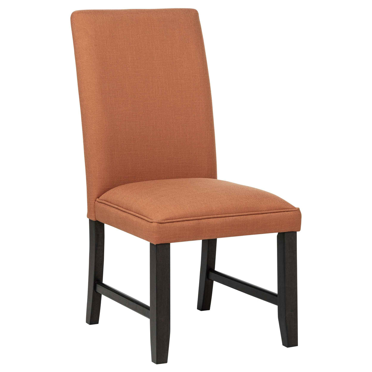 Berning Salmon/Orange Fabric Upholstered Parson Side Chair (Set of 2) by Coaster at Eve Furniture