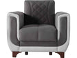 Berre Armchair Grey by Furnia at Eve Furniture