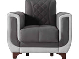 Berre Armchair Grey by Furnia at Eve Furniture