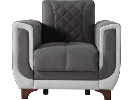 Berre Armchair Grey by Furnia at Eve Furniture