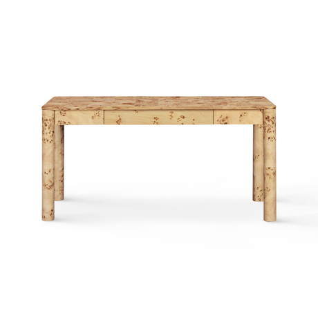 Berri 60" Natural Burl 3-Drawer Work Desk by TOV Furniture at Eve Furniture