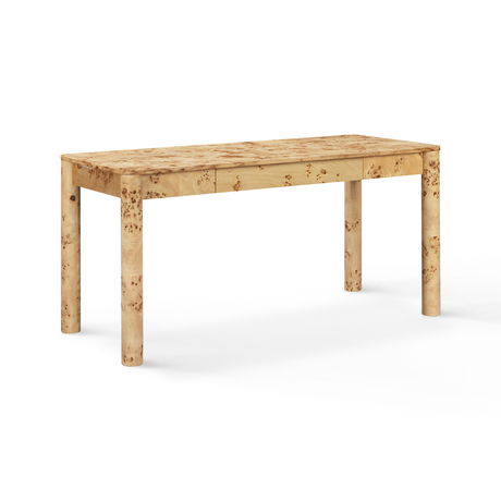 Berri 60" Natural Burl 3-Drawer Work Desk by TOV Furniture at Eve Furniture