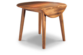 Berringer Rustic Brown Dining Drop Leaf Table by Ashley at Eve Furniture