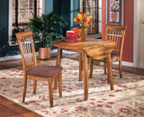 Berringer Rustic Brown Dining Table and 2 Chairs by Ashley at Eve Furniture