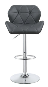 Berrington Chrome and Gray Adjustable Bar Stools, Set of 2 by Coaster at Eve Furniture
