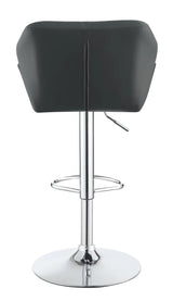 Berrington Chrome and Gray Adjustable Bar Stools, Set of 2 by Coaster at Eve Furniture