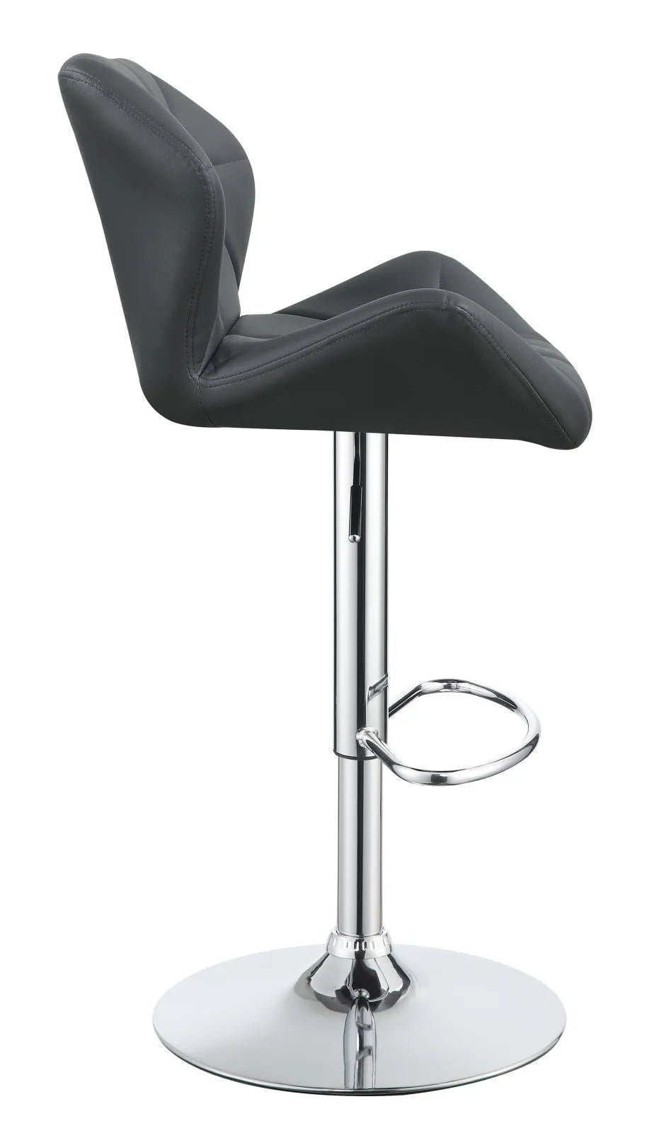 Berrington Chrome and Gray Adjustable Bar Stools, Set of 2 by Coaster at Eve Furniture