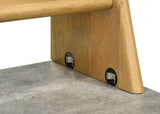 Besler Cement/Natural 47-inch SmartTop Writing Desk with Shelf by Coaster at Eve Furniture