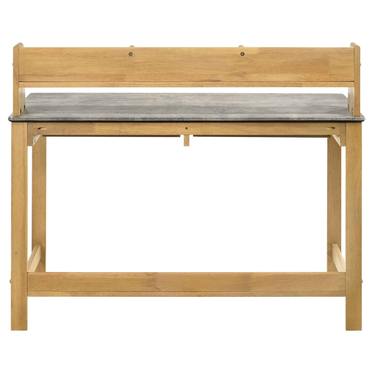 Besler Cement/Natural 47-inch SmartTop Writing Desk with Shelf by Coaster at Eve Furniture