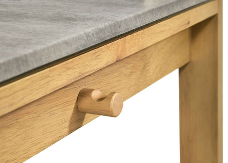 Besler Cement/Natural 47-inch SmartTop Writing Desk with Shelf by Coaster at Eve Furniture