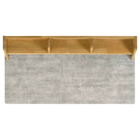 Besler Cement/Natural 47-inch SmartTop Writing Desk with Shelf by Coaster at Eve Furniture