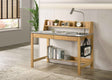 Besler Cement/Natural 47-inch SmartTop Writing Desk with Shelf by Coaster at Eve Furniture