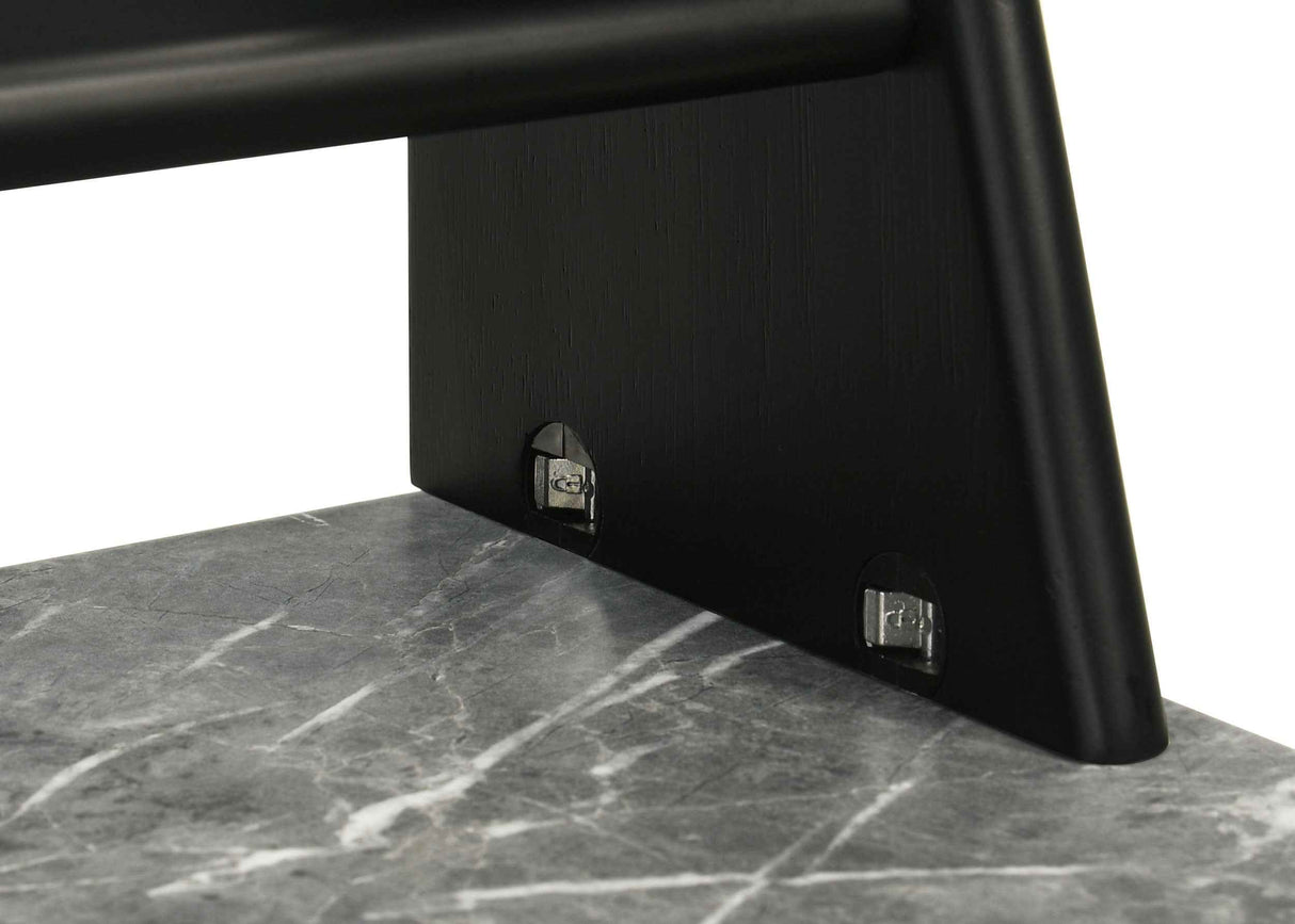Besler Grey Stone/Black 47-inch SmartTop Writing Desk with Shelf by Coaster at Eve Furniture