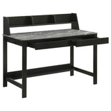 Besler Grey Stone/Black 47-inch SmartTop Writing Desk with Shelf by Coaster at Eve Furniture