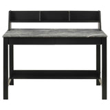 Besler Grey Stone/Black 47-inch SmartTop Writing Desk with Shelf by Coaster at Eve Furniture
