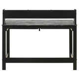 Besler Grey Stone/Black 47-inch SmartTop Writing Desk with Shelf by Coaster at Eve Furniture