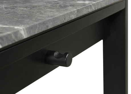 Besler Grey Stone/Black 47-inch SmartTop Writing Desk with Shelf by Coaster at Eve Furniture