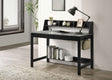Besler Grey Stone/Black 47-inch SmartTop Writing Desk with Shelf by Coaster at Eve Furniture