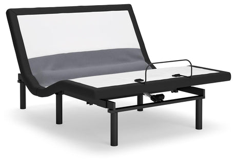 Best Base with Lumbar and Audio Black Queen Adjustable Base by Ashley at Eve Furniture