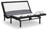 Best Base with Lumbar and Audio Charcoal Gray California King Adjustable Base by Ashley at Eve Furniture