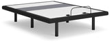 Best Base with Lumbar and Audio Charcoal Gray Queen Adjustable Base by Ashley at Eve Furniture