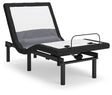 Best Base with Lumbar and Audio Charcoal Gray Twin XL Adjustable Base by Ashley at Eve Furniture