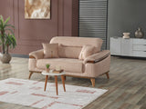 Beta 3-pieces (Sofa & Loveseat & Chair) Livingroom Set in Beige by Furnia at Eve Furniture
