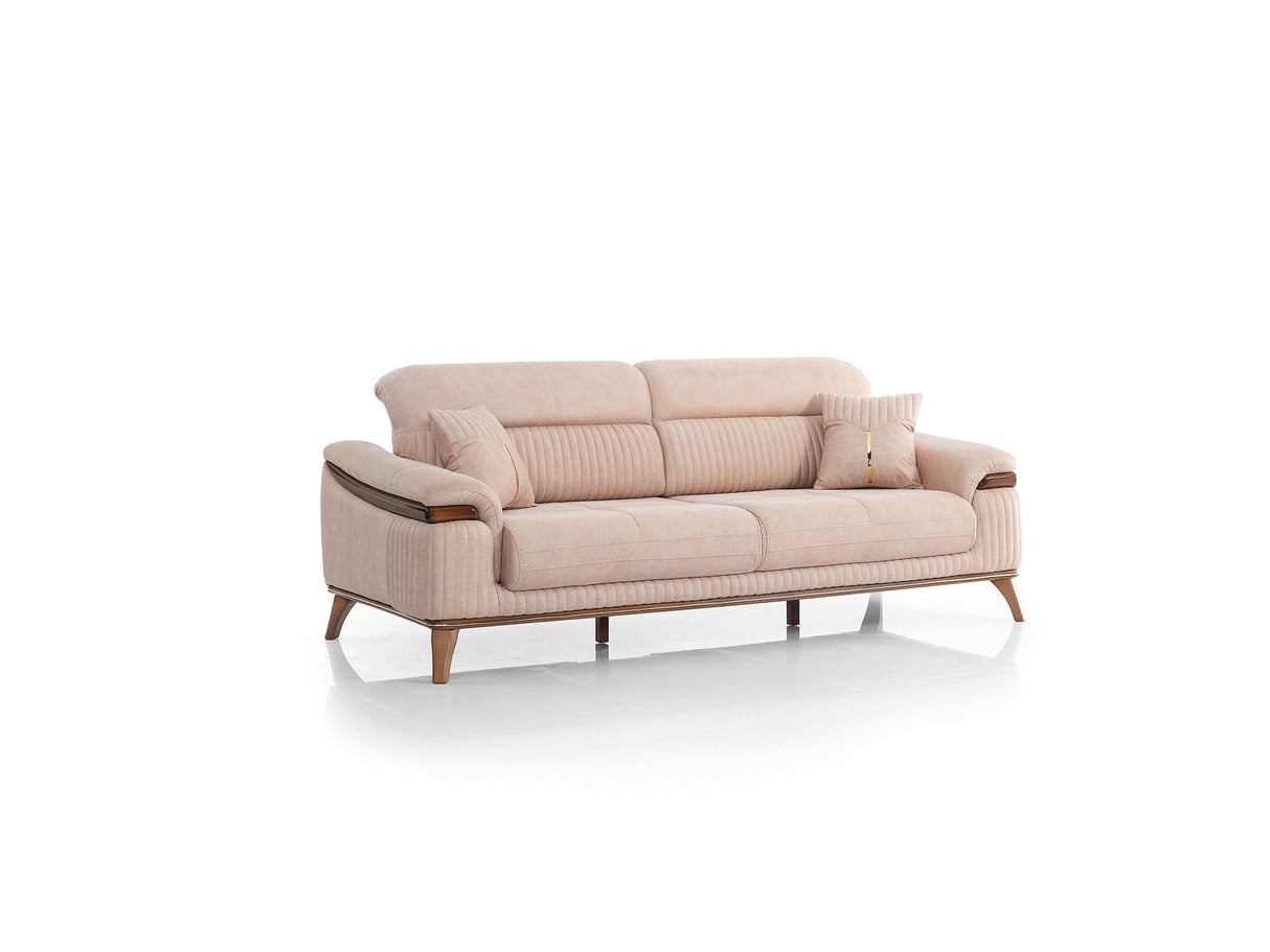 Beta 3-pieces (Sofa & Loveseat & Chair) Livingroom Set in Beige by Furnia at Eve Furniture