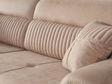 Beta 3-pieces (Sofa & Loveseat & Chair) Livingroom Set in Beige by Furnia at Eve Furniture