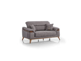 Beta 3-pieces (Sofa & Loveseat & Chair) Livingroom Set in Fume by Furnia at Eve Furniture