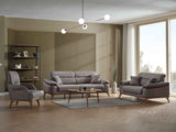 Beta 3-pieces (Sofa & Loveseat & Chair) Livingroom Set in Fume