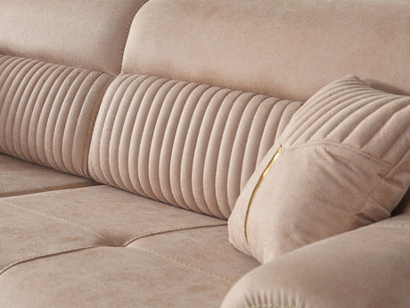 Beta Beige 3-pieces (Sofa & Loveseat & Chair) Living Room Set by Furnia at Eve Furniture