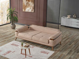 Beta Beige Convertible Sofa by Furnia at Eve Furniture