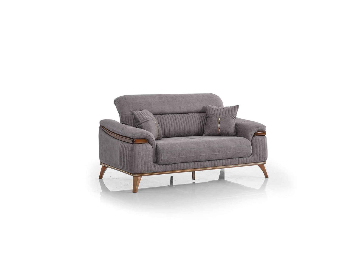 Beta Convertible Loveseat Fume by Furnia at Eve Furniture