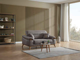 Beta Fume Convertible Loveseat by Furnia at Eve Furniture