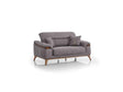 Beta Fume Convertible Loveseat by Furnia at Eve Furniture