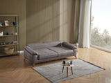 Beta Fume Convertible Sofa by Furnia at Eve Furniture