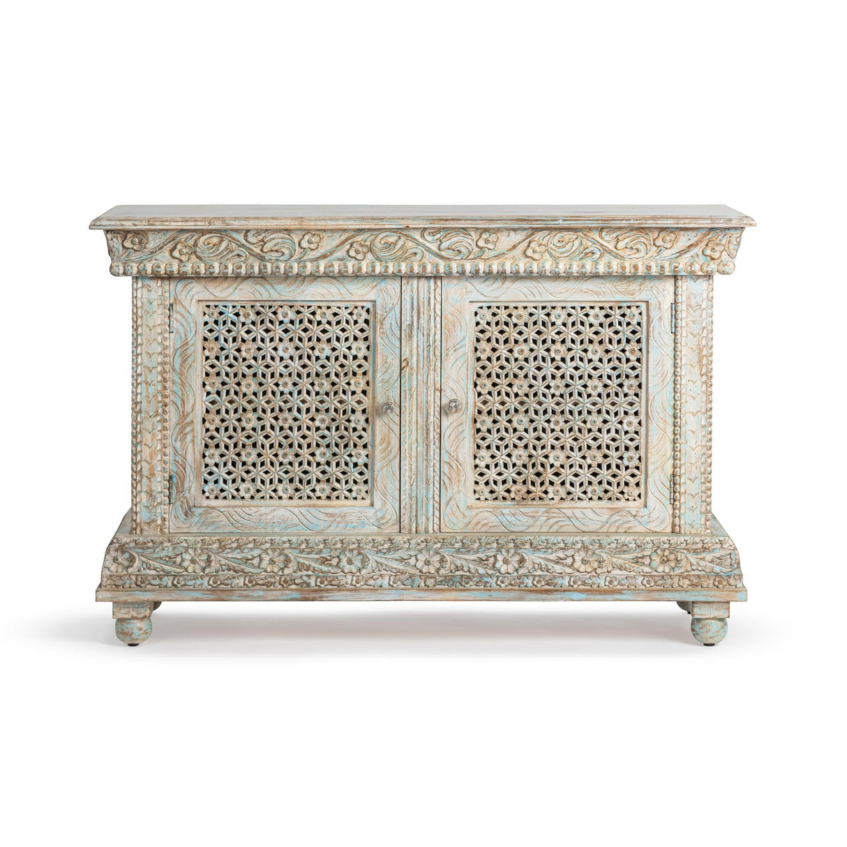 Beth 2 Door Cabinet - Seaside Blue by Classic Home at Eve Furniture