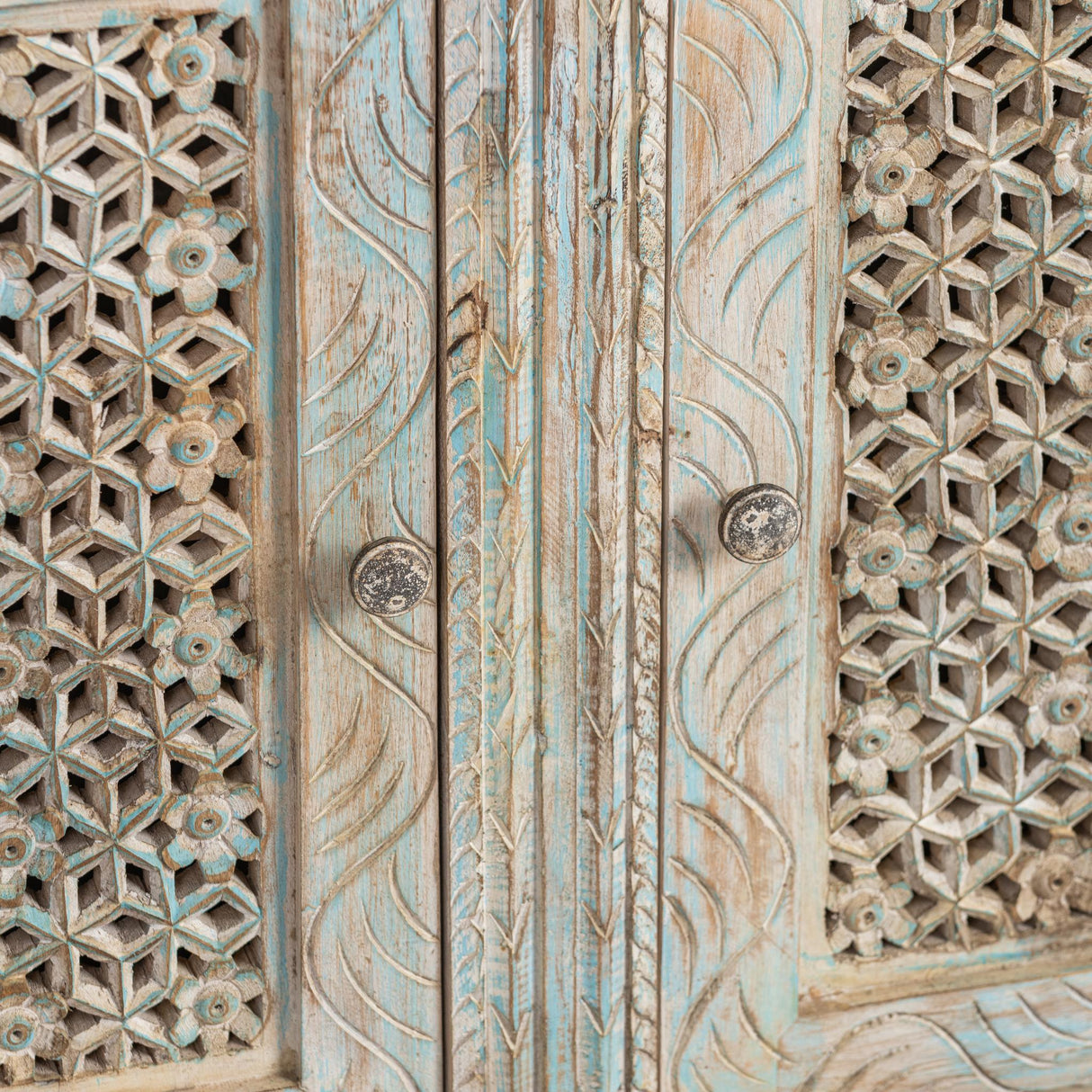 Beth 2 Door Cabinet - Seaside Blue by Classic Home at Eve Furniture