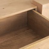 Beth Light Brown Wood Media Console by Mercana at Eve Furniture
