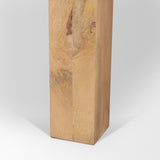 Beth Light Brown Wood Rectangular Dining Table by Mercana at Eve Furniture