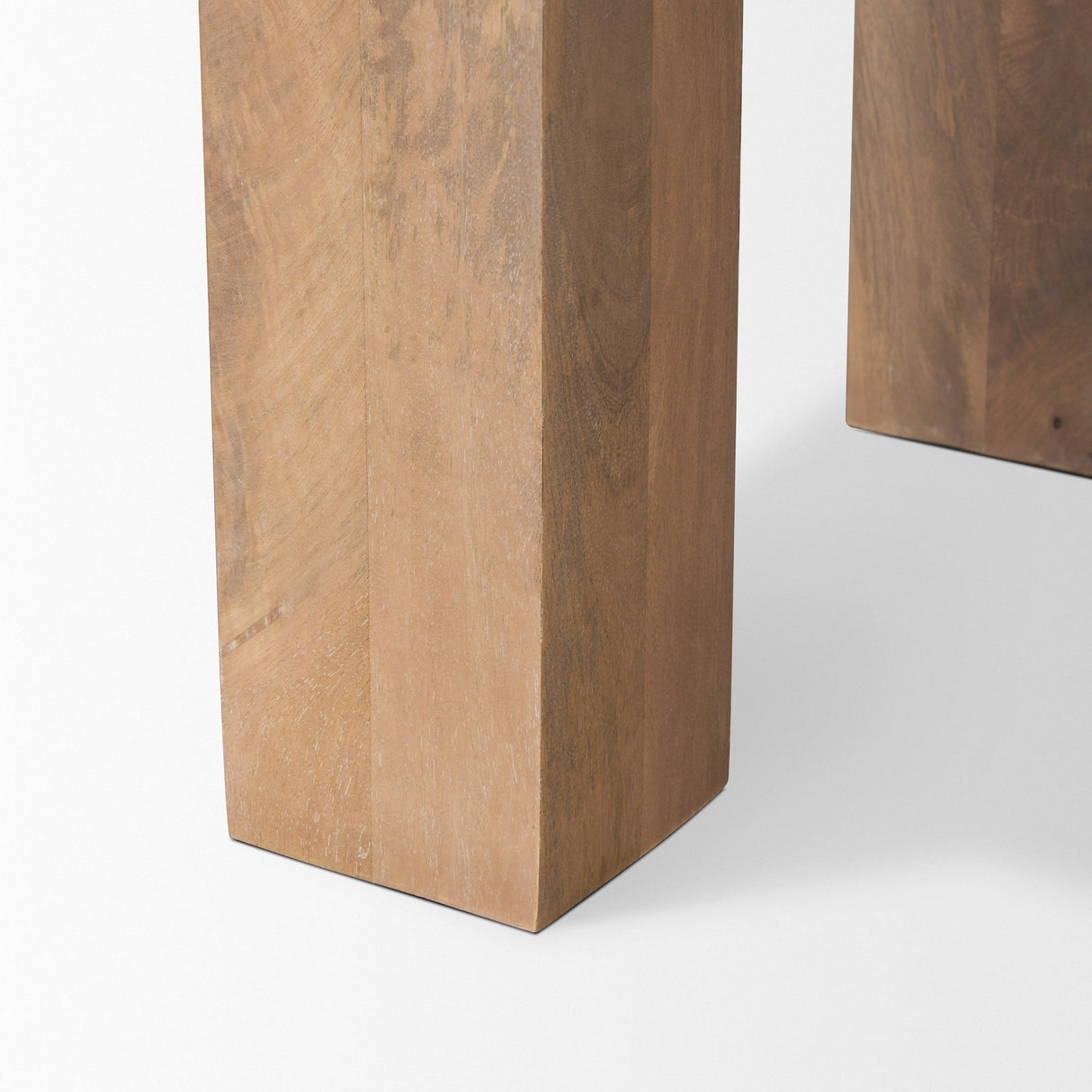 Beth Light Brown Wood Square Accent Table by Mercana at Eve Furniture