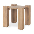 Beth Light Brown Wood Square Accent Table by Mercana at Eve Furniture
