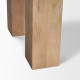 Beth Light Brown Wood w/ 3 Doors Sideboard by Mercana at Eve Furniture