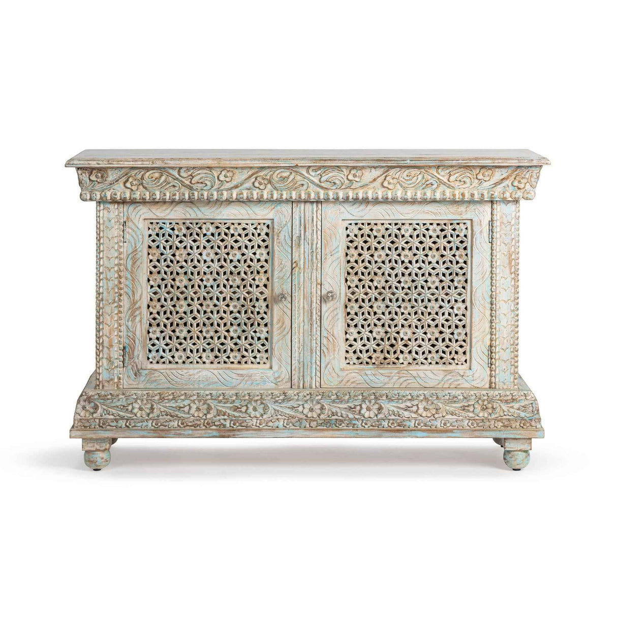 Beth Seaside Blue 2 Door Cabinet by Classic Home at Eve Furniture