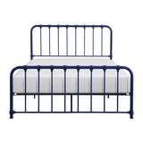 Bethany Blue Full Metal Platform Bed by Homelegance at Eve Furniture