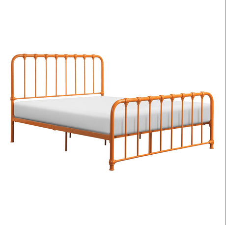 Bethany Orange Queen Metal Platform Bed by Homelegance at Eve Furniture